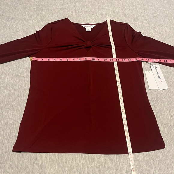 Liz Claiborne Keyhole Knot Blouse NWT - Picture 7 of 10